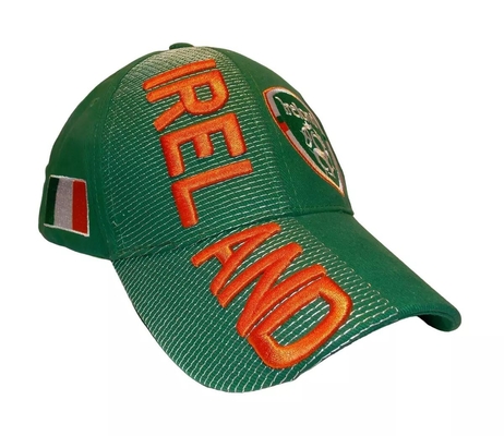 Bill3-D Регулируемая вышитая бейсбольная шляпа Мексика Страна Буквы Эмблема Зеленый с красным