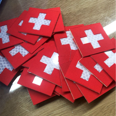 Ткань слипчивое PMS Cordra заплаты инфракрасн флага Швейцарии ультракрасная