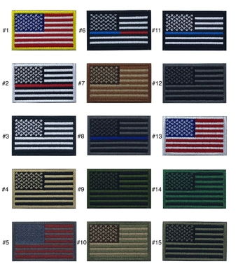 Крюк границы 2x3 Merrow заплаты американского флага США ткани Twill и заплата петли