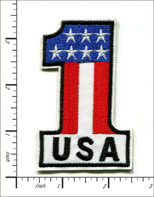 Вышитый утюг на заплатах ОДИН логотип флага США