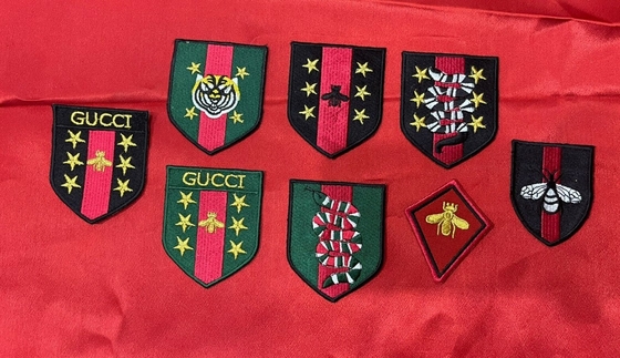 Вышивка Merrow Border Gucci Embroidery Patches 7 шт. Утюг на подложке