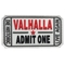 Входного билета Вальхаллы заплаты логотипа цвета Pantone заплаты PVC изготовленного на заказ резинового мягкие
