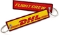 Индивидуальный дизайн логотипа Летный экипаж DHL Вышитый брелок из тканого брелка