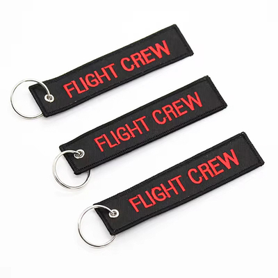 Оптовая продажа Olecranon Hook Дешевый Custom Flight ткань Вышивка Jet tag Тканый ключевой с вашим логотипом