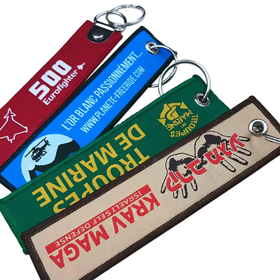 Custom Car Logo Custom Woven Keychain с приемлемым OEM/ODM