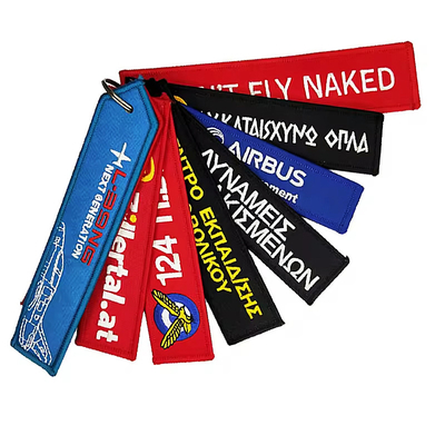 Custom Logo Woven Keychain Fabric Embroidery Автомобильные ключевые цепочки для индивидуальных подарков