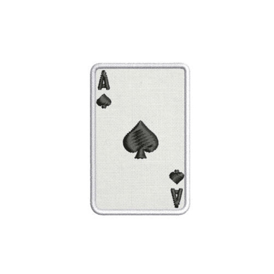 Туз блэкджека покера Вегас заплаты сердец изготовленного на заказ вышитого
