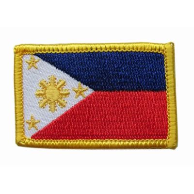 Цвета заплаты 9 вышивки границы Merrow флага Филиппин