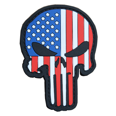 PVC флага черепа значков диаграммы цвета Pantone изготовленный на заказ резиновый латает