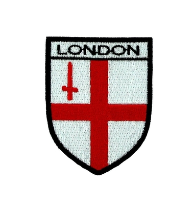 Флаг экрана Великобритании Англии вышил утюгу заплат на значках ткани для оружий пальто