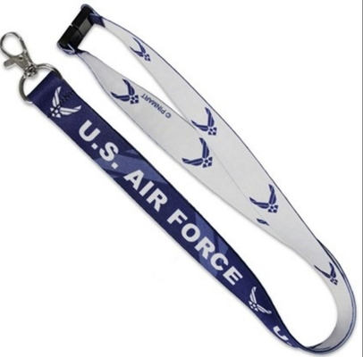Фермуар держателя ID ремня шеи талрепа военновоздушной силы США напечатанный логотипом отделившийся реверзибельный