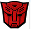 Логотип фильма фильма Autobot трансформаторов заплаты логотипа Merrow вышитый границей красный
