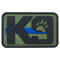 Значки эмблемы заплаты PVC морального духа собаки K9 военные тактические закрепляют заднюю резиновую заплату