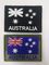 Затыловка велкро заплаты вышивки границы лазера Merrow картины флага Австралии
