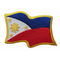 Цвета заплаты 9 вышивки границы Merrow флага Филиппин