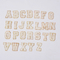 Утюг 26 алфавитов на жемчуге заплат письма синеля подпирая вышивку собственной личности слипчивую