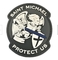 St Michael защищает нас изготовленный на заказ моральный дух PVC латает приложение 10C велкро
