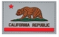PVC заплаты 3D Eco PVC морального духа республики Калифорния покрашенный флагом дружелюбный мягкий