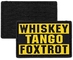 Танго вискиа Foxtrot заплата PVC WTF 3D тактическое военное 3D латает цвет Pantone