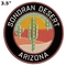 Утюг заплат Аризоны пустыни Sonoran Washable вышитый/шьет на декоративном Applique
