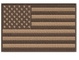Ткань Twill американский флаг вышил утюгу заплаты на пустыне Tan США подчинила плечо США